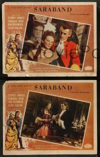 8w313 SARABAND FOR DEAD LOVERS 8 English LCs '48 Ealing, Granger in a spectacle of adventure!