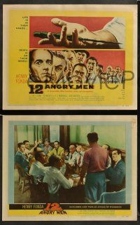 8w001 12 ANGRY MEN 8 LCs '57 great images of Henry Fonda, Lee J. Cobb, E.G. Marshall & the other 9!