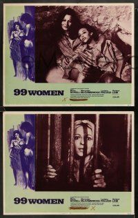 8w024 99 WOMEN 8 LCs '69 Jess Franco's 99 Mujeres, they're behind bars without men, sexy images!