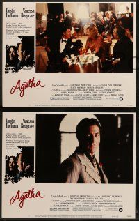 8w032 AGATHA 8 LCs '79 images of Dustin Hoffman & Vanessa Redgrave as Christie!