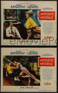 8w047 ARTISTS & MODELS 8 LCs '55 Dean Martin & Jerry Lewis, sexy Shirley MacLaine!