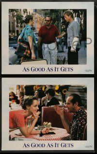 8w048 AS GOOD AS IT GETS 8 LCs '97 images of Jack Nicholson as Melvin, Helen Hunt, Greg Kinnear!
