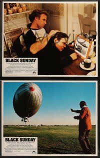 8w073 BLACK SUNDAY 8 LCs '77 Frankenheimer, Goodyear zeppelin disaster at the Super Bowl!