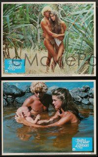 8w081 BLUE LAGOON 8 LCs '80 sexy young Brooke Shields & Christopher Atkins!