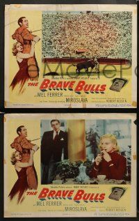 8w580 BRAVE BULLS 5 LCs '51 Spanish matador Mel Ferrer loves sexy Miroslava, bullfighting!
