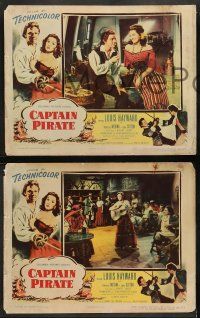 8w096 CAPTAIN PIRATE 8 LCs '52 Louis Hayward, Patricia Medina, sequel to Captain Blood!