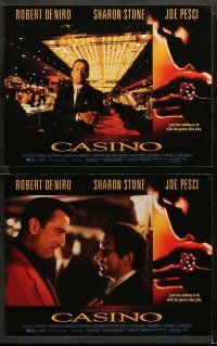8w412 CASINO 7 LCs '95 Martin Scorsese directed, great close up of gambler Robert De Niro!
