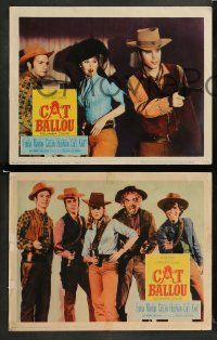 8w644 CAT BALLOU 4 LCs '65 sexy cowgirl Jane Fonda, cowboys Michael Callan, Dwayne Hickman!