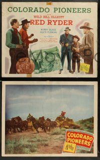 8w110 COLORADO PIONEERS 8 LCs '45 Wild Bill Elliott as Red Ryder, Bobby Blake as Little Beaver!
