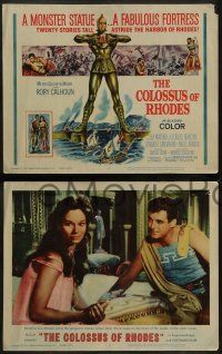 8w111 COLOSSUS OF RHODES 8 LCs '61 Sergio Leone's Il colosso di Rodi, Lea Massari, Rory Calhoun!