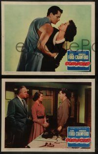 8w416 CONVICTED 7 LCs '50 Glenn Ford, Broderick Crawford, sexiest Dorothy Malone!