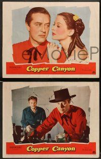 8w417 COPPER CANYON 7 LCs '50 Ray Milland, Macdonald Carey & sexy cowgirl Hedy Lamarr!