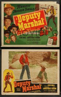 8w124 DEPUTY MARSHAL 8 LCs '49 cowboys Jon Hall & Dick Forward + pretty Frances Langford!