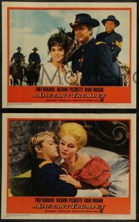 8w132 DISTANT TRUMPET 8 LCs '64 Troy Donahue, Suzanne Pleshette, images of the Great Indian War!