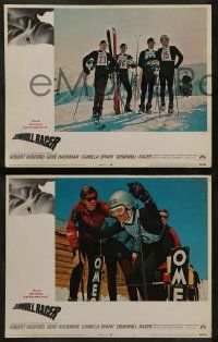8w423 DOWNHILL RACER 7 LCs '69 Robert Redford, Gene Hackman, great Winter Olympics skiing images!