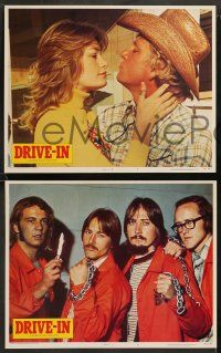 8w136 DRIVE-IN 8 LCs '76 Texas movie theater teen comedy, Glenn Morshower, Lisa Lemole!
