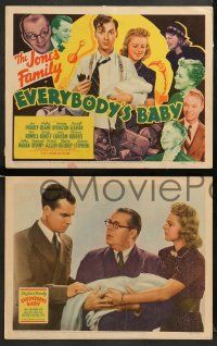 8w144 EVERYBODY'S BABY 8 LCs '39 The Jones Family, Shirley Deane, Spring Byington, Gleason, Prouty
