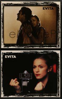 8w506 EVITA 6 LCs '96 glamorous Madonna as Eva Peron, Antonio Banderas, Alan Parker