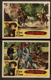 8w586 FRONTIER REVENGE 5 LCs '48 cowboy Lash LaRue, Al Fuzzy St. John, Peggy Stewart