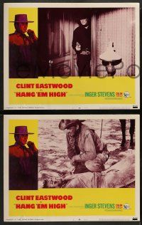 8w182 HANG 'EM HIGH 8 LCs '68 Clint Eastwood, they hung the wrong man & didn't finish the job!