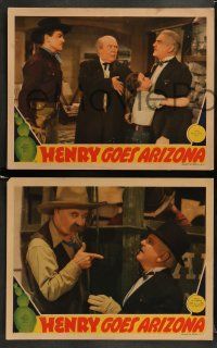 8w755 HENRY GOES ARIZONA 3 LCs '40 Frank Morgan, Virginia Weidler, Guy Kibbee & Chester Conklin!