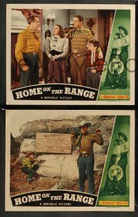 8w663 HOME ON THE RANGE 4 LCs '46 Monte Hale, Lorna Gray, Bob Nolan & the Sons of the Pioneers!