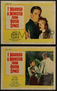 8w441 I MARRIED A MONSTER FROM OUTER SPACE 7 LCs '58 Gloria Talbott, Tom Tryon, sci-fi horror!!