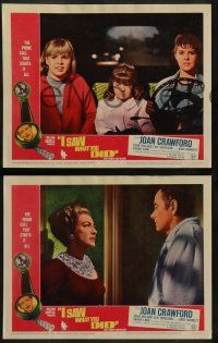 8w442 I SAW WHAT YOU DID 7 LCs '65 Joan Crawford, John Ireland, William Castle!