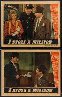 8w589 I STOLE A MILLION 5 LCs '39 cool crime images of George Raft, pretty Claire Trevor, Dick Foran