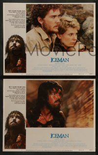 8w193 ICEMAN 8 LCs '84 Fred Schepisi, John Lone as thawed 40,000 year-old Neanderthal caveman!