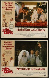 8w201 IN-LAWS 8 LCs '79 classic Peter Falk & Alan Arkin screwball comedy. great images!