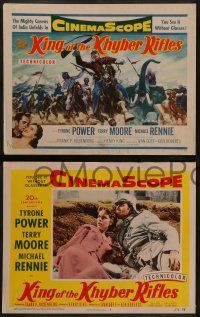 8w219 KING OF THE KHYBER RIFLES 8 LCs '54 British soldier Tyrone Power, gorgeous Terry Moore!
