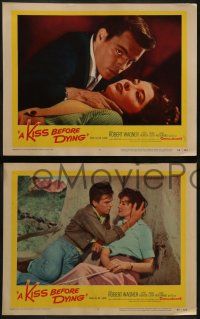 8w445 KISS BEFORE DYING 7 LCs '56 great images of Robert Wagner & Joanne Woodward!