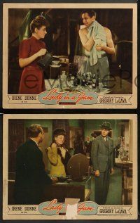 8w593 LADY IN A JAM 5 LCs '42 Irene Dunne, Patrick Knowles, Ralph Bellamy, Eugene Pallette
