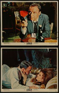 8w446 LADY IN CEMENT 7 LCs '68 images of detective Frank Sinatra & sexy Raquel Welch!