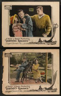 8w770 LIGHTNING ROMANCE 3 LCs '24 Reed Howes, Ethel Shannon, Wilfred Lucas & cool dog!
