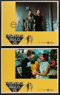 8w595 LOGAN'S RUN 5 Spanish/U.S. export LCs '76 great images of Michael York & sexiest Jenny Agutter!