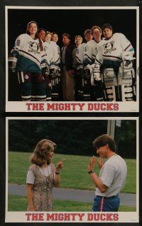 8w249 MIGHTY DUCKS 8 LCs '92 Walt Disney, Emilio Estevez, Joss Ackland, ice hockey!