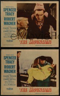8w253 MOUNTAIN 8 LCs '56 mountain climbing thriller w/ Spencer Tracy, Robert Wagner, Claire Trevor!