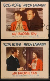 8w260 MY FAVORITE SPY 8 LCs '51 great images of Bob Hope & sexy Hedy Lamarr!