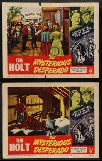 8w781 MYSTERIOUS DESPERADO 3 LCs '49 land-sharks bait trap for cowboy Tim Holt with phony murder!