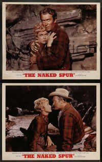 8w601 NAKED SPUR 5 LCs '53 James Stewart & sexy Janet Leigh trapped in a cave-in!