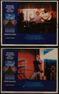 8w267 NIGHTMARES 8 LCs '83 cool sci-fi horror border art of faceless man reaching forward!