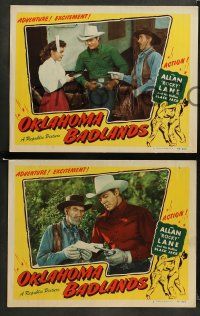 8w602 OKLAHOMA BADLANDS 5 LCs '48 cowboy Allan Rocky Lane & his Stallion Black Jack, Eddy Waller!