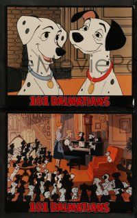 8w461 ONE HUNDRED & ONE DALMATIANS 7 LCs R91 most classic Walt Disney canine family cartoon!