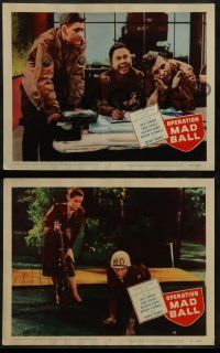 8w524 OPERATION MAD BALL 6 LCs '57 images of Mickey Rooney, Jack Lemmon, Dick York, Kathryn Grant!