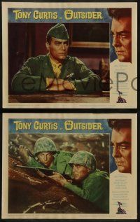 8w463 OUTSIDER 7 LCs '62 Tony Curtis as Ira Hayes of World War II Iwo Jima fame!