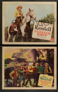 8w691 PIONEER DAYS 4 LCs '40 cowboy Jack Randall, gorgeous June WIlkins in western!