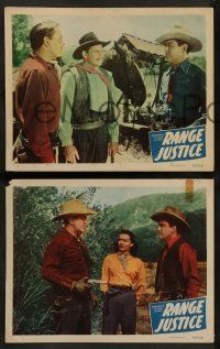 8w788 RANGE JUSTICE 3 LCs '49 Johnny Mack Brown & Max Terhune western!