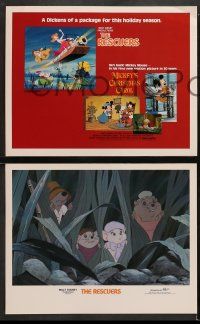 8w791 RESCUERS/MICKEY'S CHRISTMAS CAROL 3 LCs '83 Walt Disney package for the holiday season!